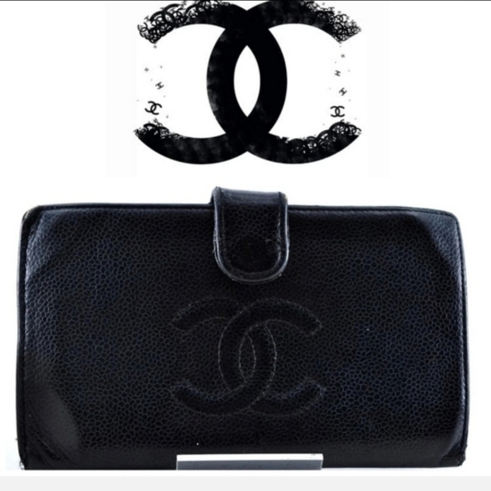 🧧Chanel CC Caviar Long Wallet☄️GIFT